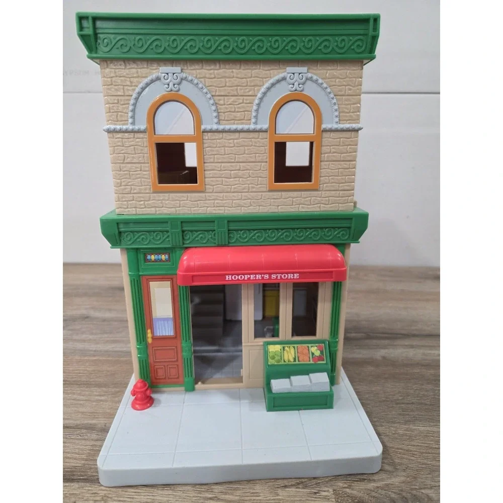 2008 Mattel Sesame Street 123 Hooper's Store Playset Includes Big Bird